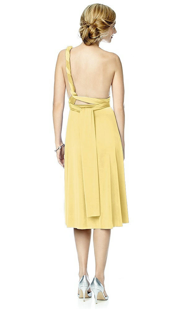 Back View - Buttercup Twist Wrap Convertible Cocktail Dress