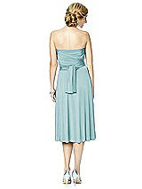 Alt View 6 Thumbnail - Canal Blue Twist Wrap Convertible Cocktail Dress