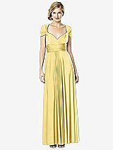 Front View Thumbnail - Buttercup Twist Wrap Convertible Maxi Dress