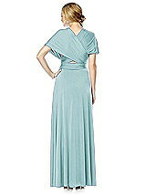 Alt View 2 Thumbnail - Canal Blue Twist Wrap Convertible Maxi Dress