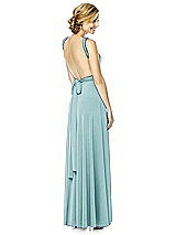 Alt View 4 Thumbnail - Canal Blue Twist Wrap Convertible Maxi Dress