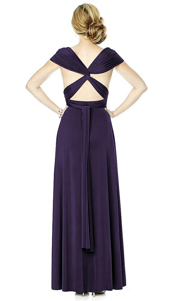 Back View - Concord Twist Wrap Convertible Maxi Dress