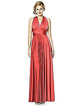 Alt View 7 Thumbnail - Perfect Coral Twist Wrap Convertible Maxi Dress