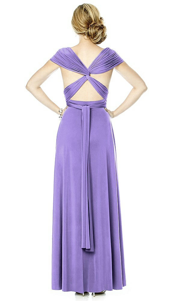 Back View - Tahiti Twist Wrap Convertible Maxi Dress