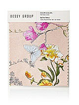 Front View Thumbnail - Butterfly Botanica Pink Sand Satin Twill Swatch