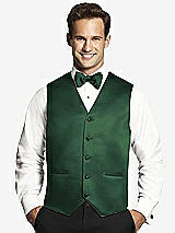 Front View Thumbnail - Hampton Green Matte Satin Tuxedo Vests by After Six