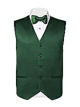 Rear View Thumbnail - Hampton Green Matte Satin Tuxedo Vests by After Six