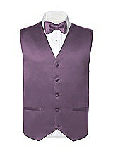 Rear View Thumbnail - Smashing Matte Satin Tuxedo Vests by After Six