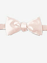 Front View Thumbnail - Blush Matte Satin Bow Ties by After Six