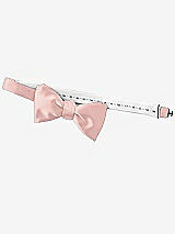 Rear View Thumbnail - Rose - PANTONE Rose Quartz Matte Satin Bow Ties by After Six