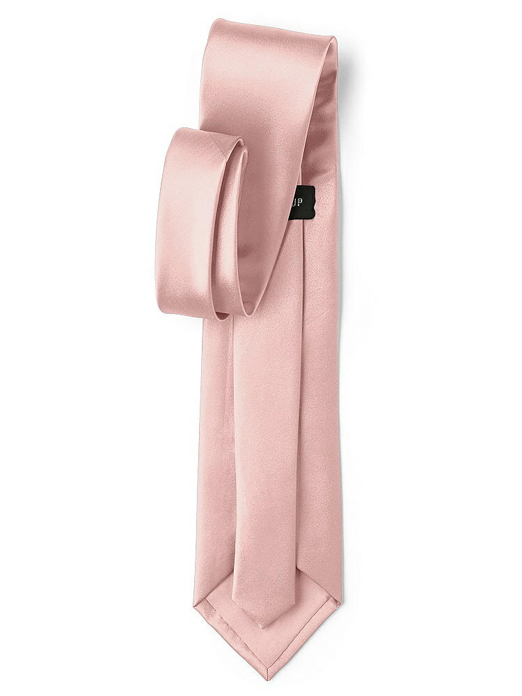 Back View - Rose - PANTONE Rose Quartz Matte Satin Neckties by After Six