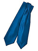 Front View Thumbnail - Cerulean Matte Satin Cravats by After Six