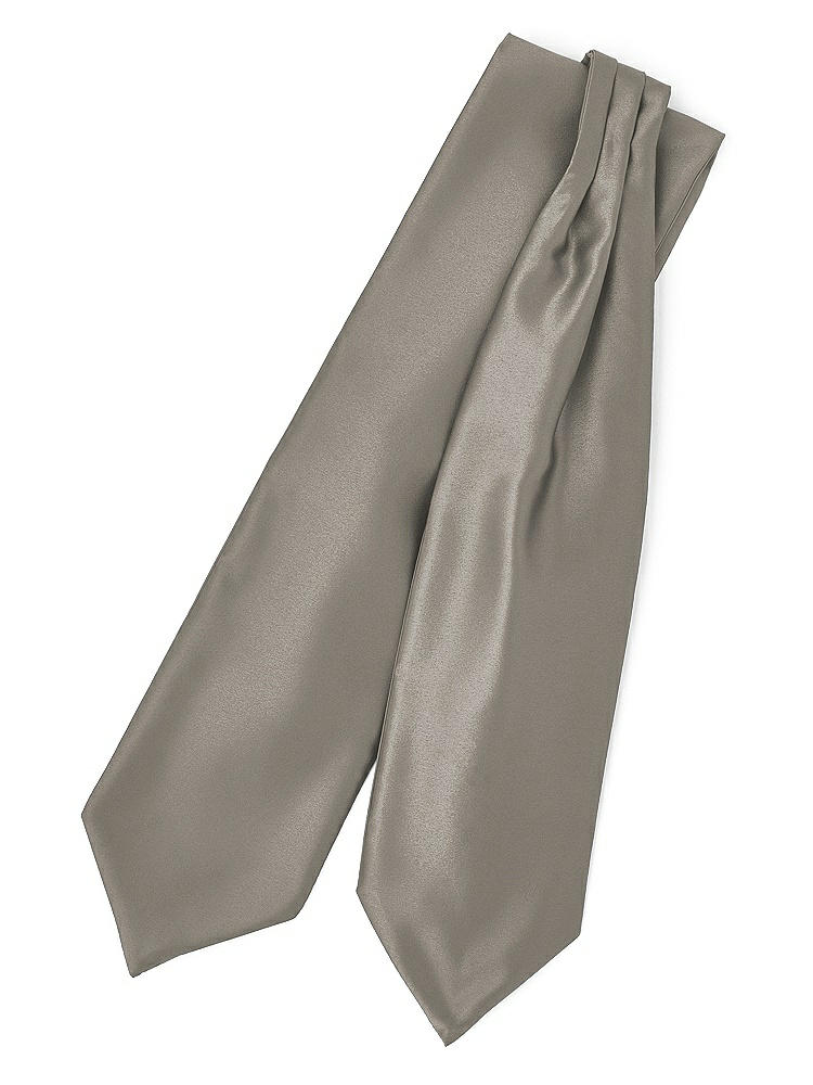 Front View - Mocha Matte Satin Cravats by After Six