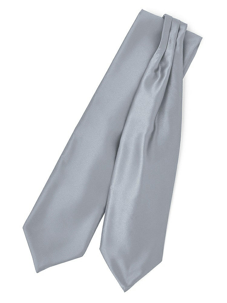 Front View - Platinum Matte Satin Cravats by After Six