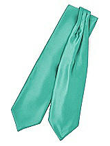 Front View Thumbnail - Pantone Turquoise Matte Satin Cravats by After Six