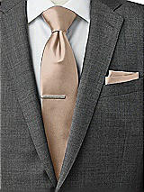 Rear View Thumbnail - Topaz Matte Satin Pocket Squares by After Six