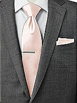 Rear View Thumbnail - Blush Matte Satin Pocket Squares by After Six