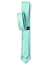 Rear View Thumbnail - Coastal Matte Satin Narrow Ties by After Six