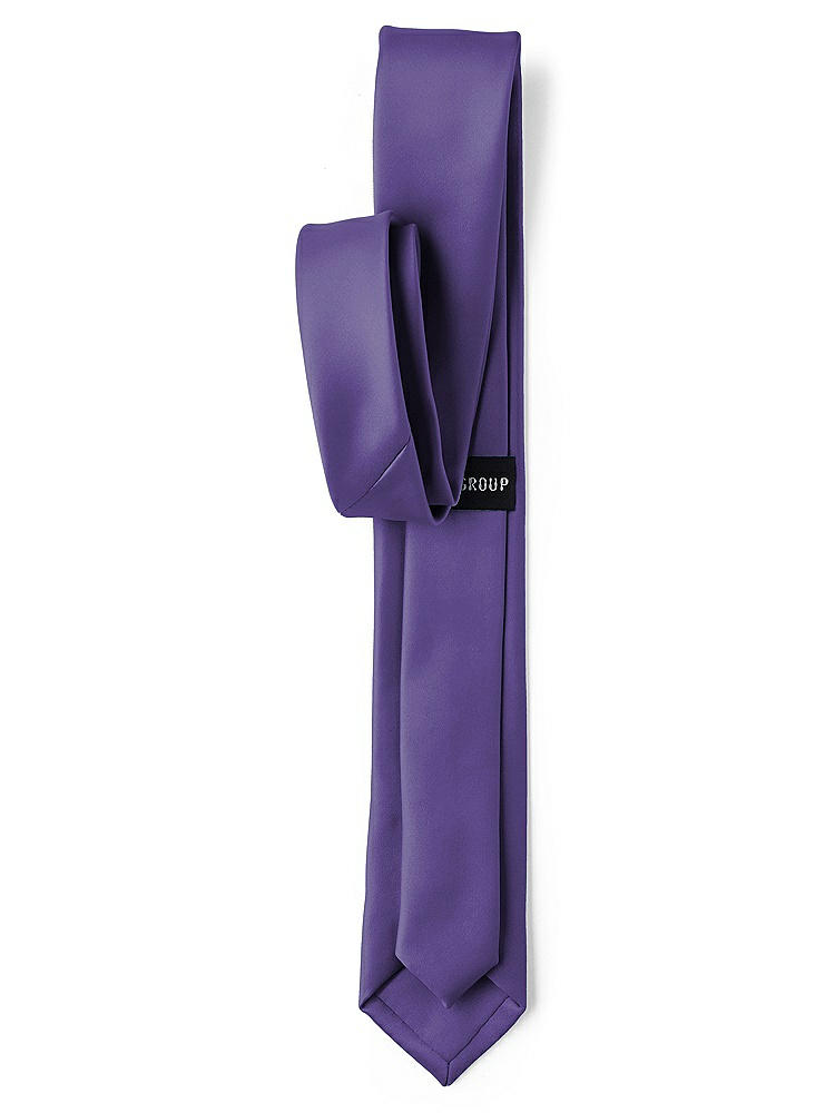 Back View - Regalia - PANTONE Ultra Violet Matte Satin Narrow Ties by After Six