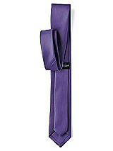 Rear View Thumbnail - Regalia - PANTONE Ultra Violet Matte Satin Narrow Ties by After Six