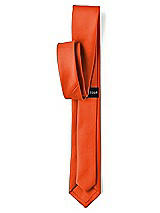 Rear View Thumbnail - Tangerine Tango Matte Satin Narrow Ties by After Six