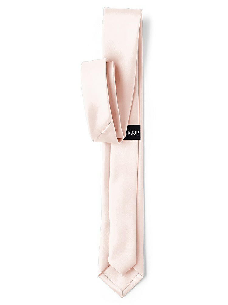 Back View - Blush Matte Satin Narrow Ties by After Six