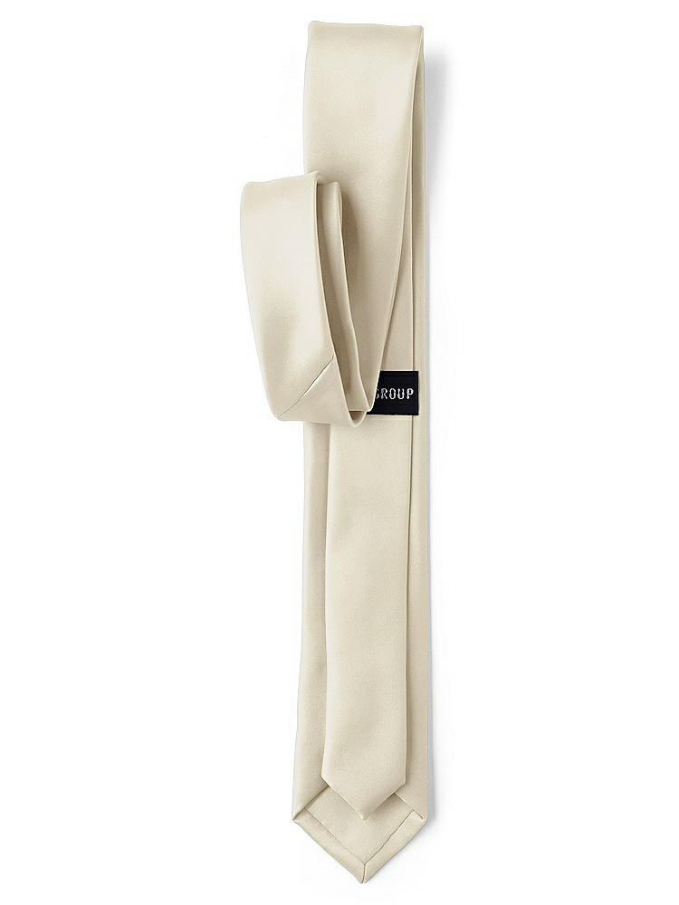 Back View - Champagne Matte Satin Narrow Ties by After Six