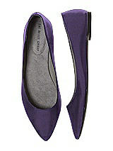 Front View Thumbnail - Majestic Chelsea Satin Ballet Wedding Flats