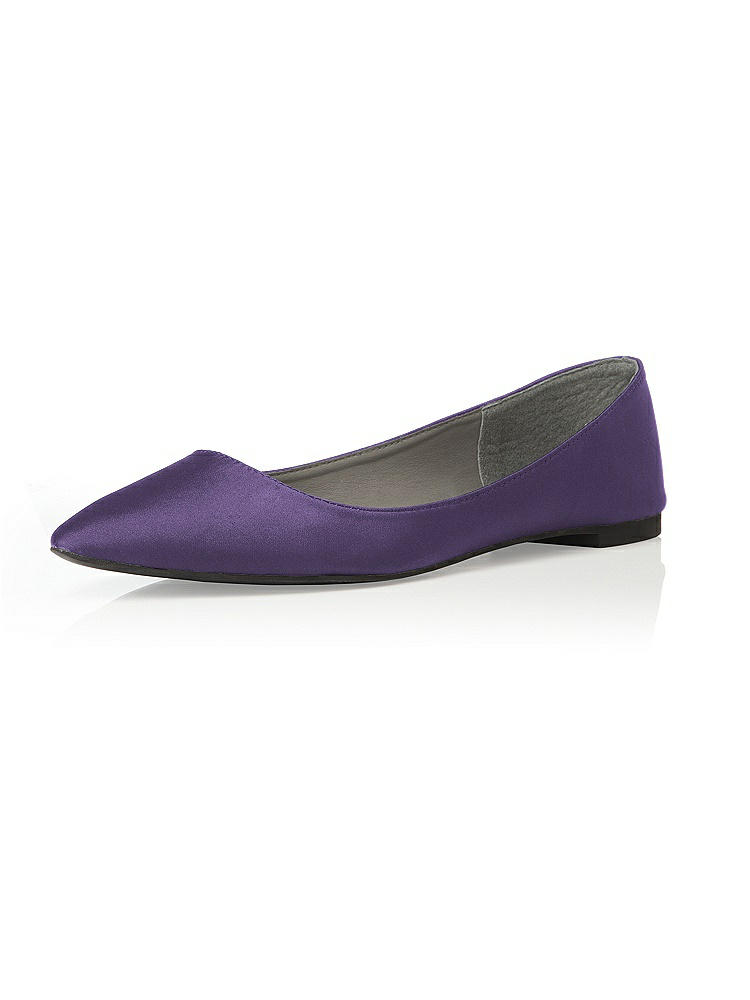 Back View - Majestic Chelsea Satin Ballet Wedding Flats