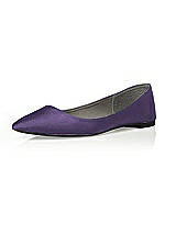 Rear View Thumbnail - Majestic Chelsea Satin Ballet Wedding Flats