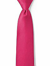 Front View Thumbnail - Posie Matte Satin Boy's 14" Zip Necktie by After Six