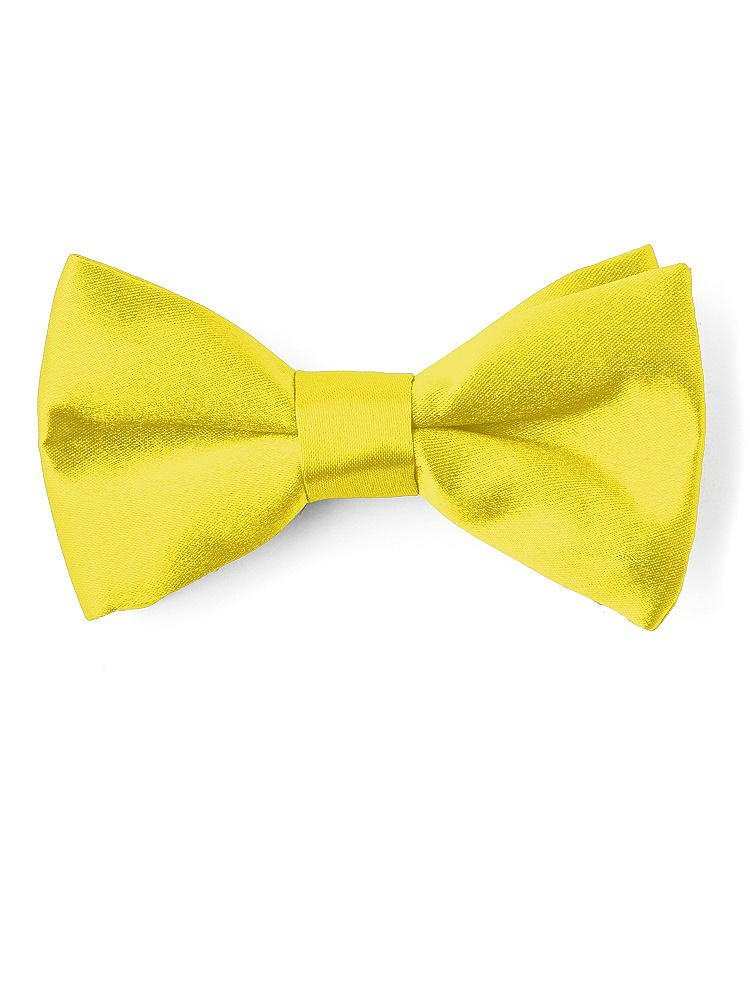 Front View - Citrus Matte Satin Boy's Clip Bow Tie by After Six