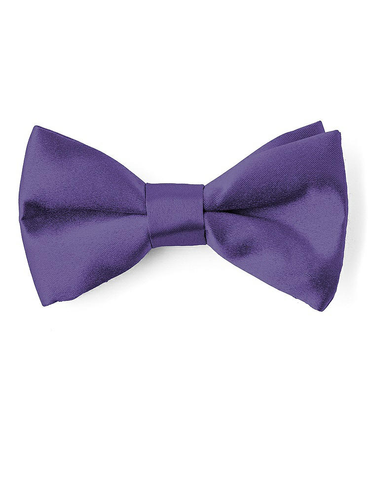 Front View - Regalia - PANTONE Ultra Violet Matte Satin Boy's Clip Bow Tie by After Six