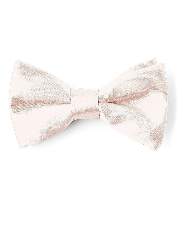 Front View - Blush Matte Satin Boy's Clip Bow Tie by After Six