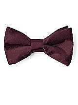 Front View Thumbnail - Bordeaux Matte Satin Boy's Clip Bow Tie by After Six