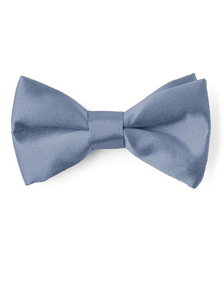 Front View - Larkspur Blue Matte Satin Boy's Clip Bow Tie by After Six