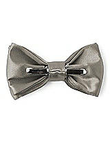 Rear View Thumbnail - Mocha Matte Satin Boy's Clip Bow Tie by After Six