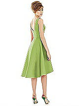 Alt View 2 Thumbnail - Mojito Bateau Neck Satin High Low Cocktail Dress