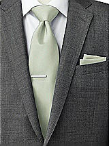 Rear View Thumbnail - Celadon Classic Yarn-Dyed Pocket Squares by After Six