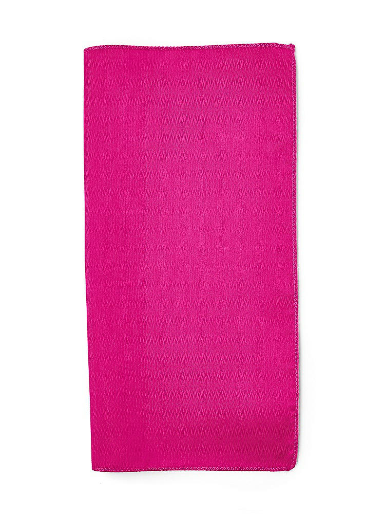 Front View - Think Pink Classic Yarn-Dyed Pocket Squares by After Six