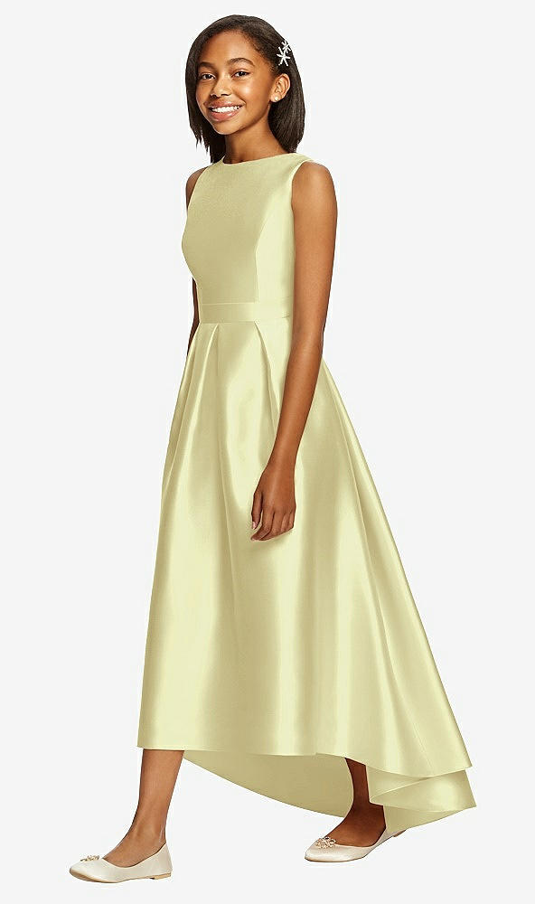 Front View - Butter Yellow Dessy Collection Junior Bridesmaid JR534