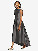 Front View Thumbnail - Caviar Gray Dessy Collection Junior Bridesmaid JR534