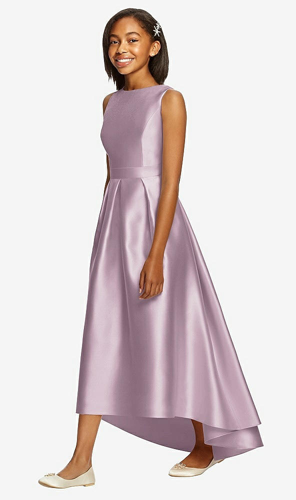 Front View - Suede Rose Dessy Collection Junior Bridesmaid JR534