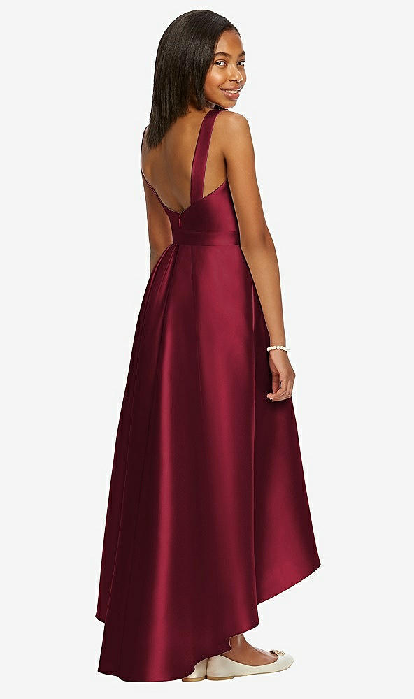 Back View - Burgundy Dessy Collection Junior Bridesmaid JR534