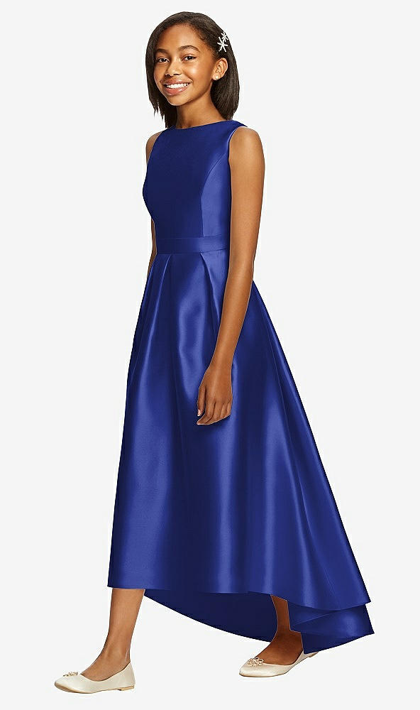 Front View - Cobalt Blue Dessy Collection Junior Bridesmaid JR534