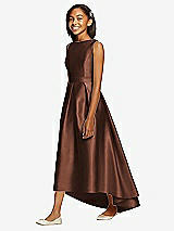 Front View Thumbnail - Cognac Dessy Collection Junior Bridesmaid JR534