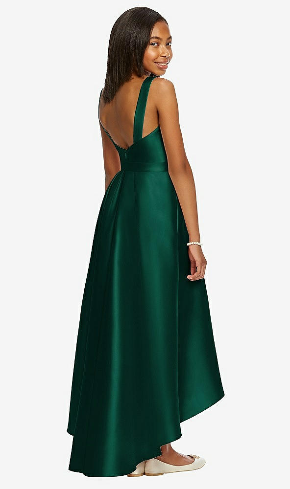 Back View - Hunter Green Dessy Collection Junior Bridesmaid JR534