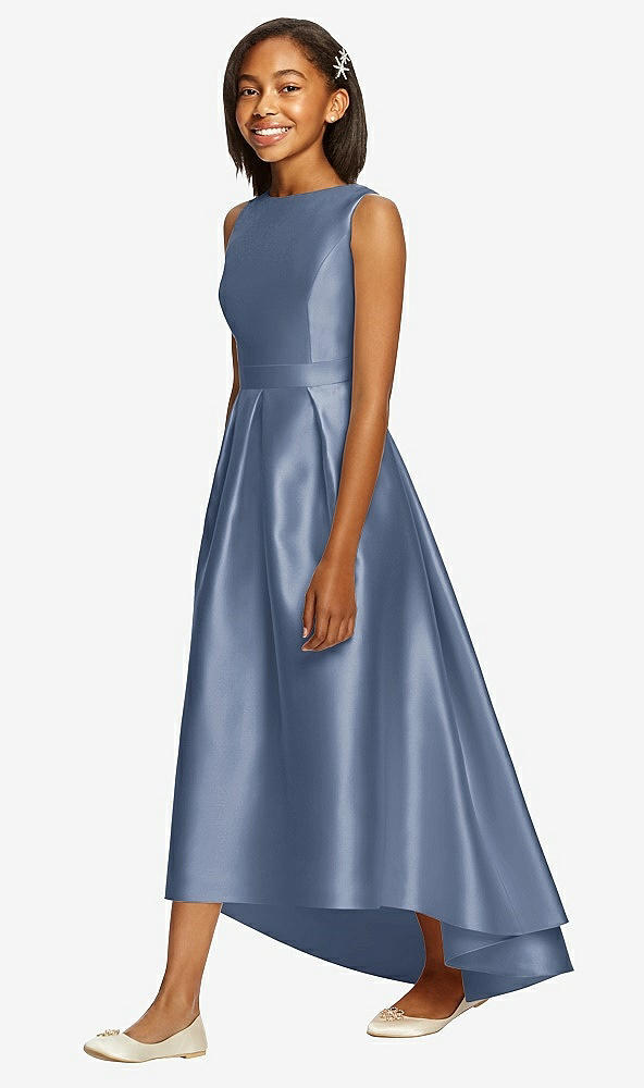 Front View - Larkspur Blue Dessy Collection Junior Bridesmaid JR534