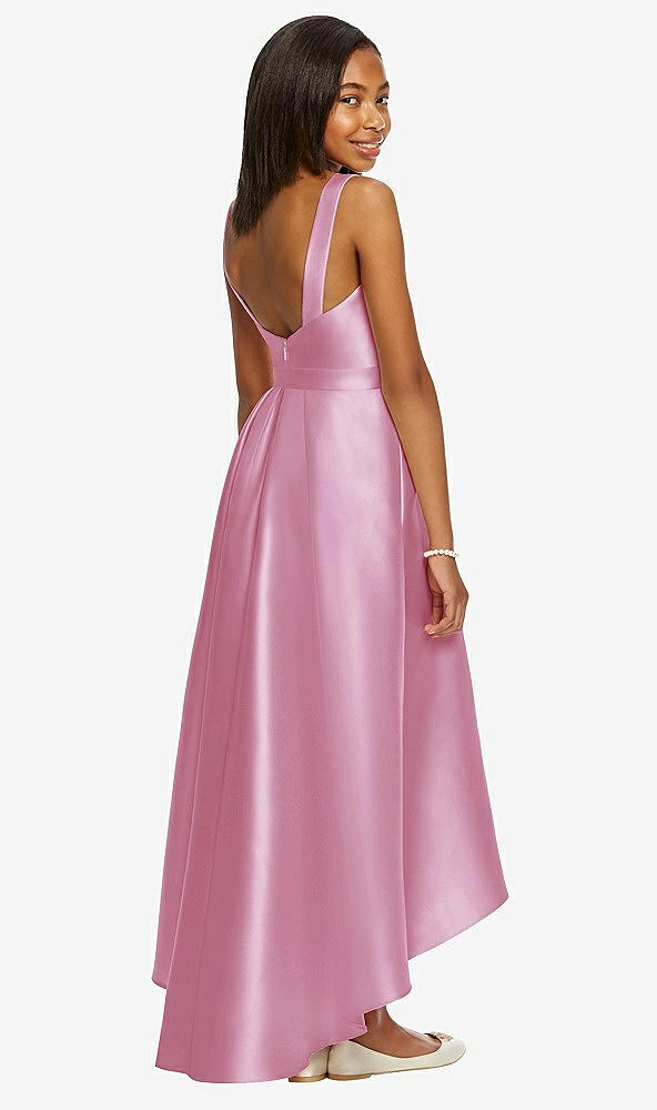 Back View - Powder Pink Dessy Collection Junior Bridesmaid JR534