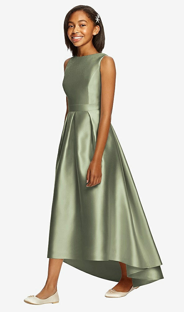 Front View - Sage Dessy Collection Junior Bridesmaid JR534